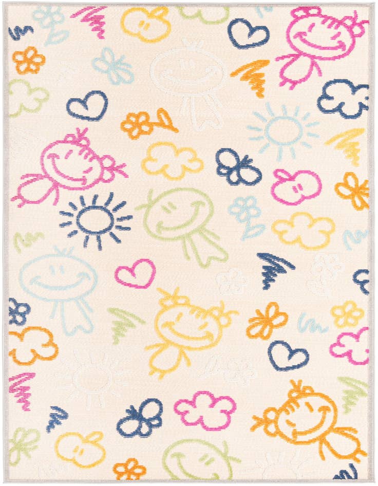 Detail image of 5' 3 x 7' 7 Easy-Clean Indoor / Outdoor Rug