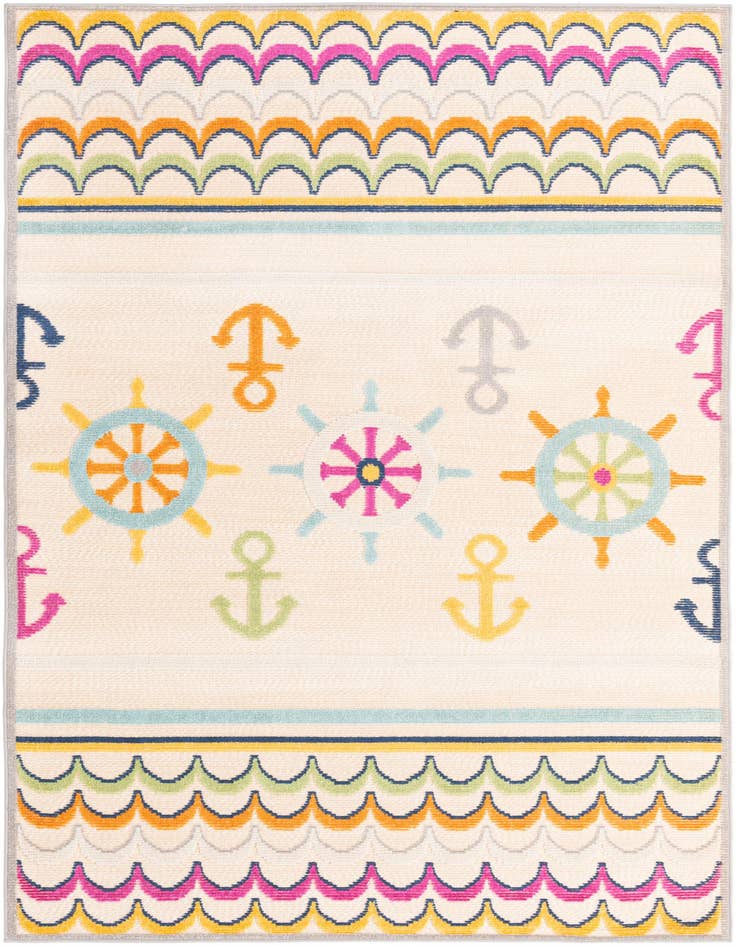 Detail image of 5' 3 x 7' 7 Easy-Clean Indoor / Outdoor Rug