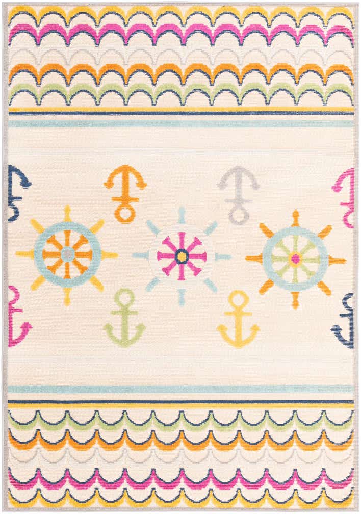 5' 3 x 7' 7 Easy-Clean Indoor / Outdoor Rug