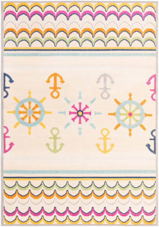Detail image of 5' 3 x 7' 7 Easy-Clean Indoor / Outdoor Rug