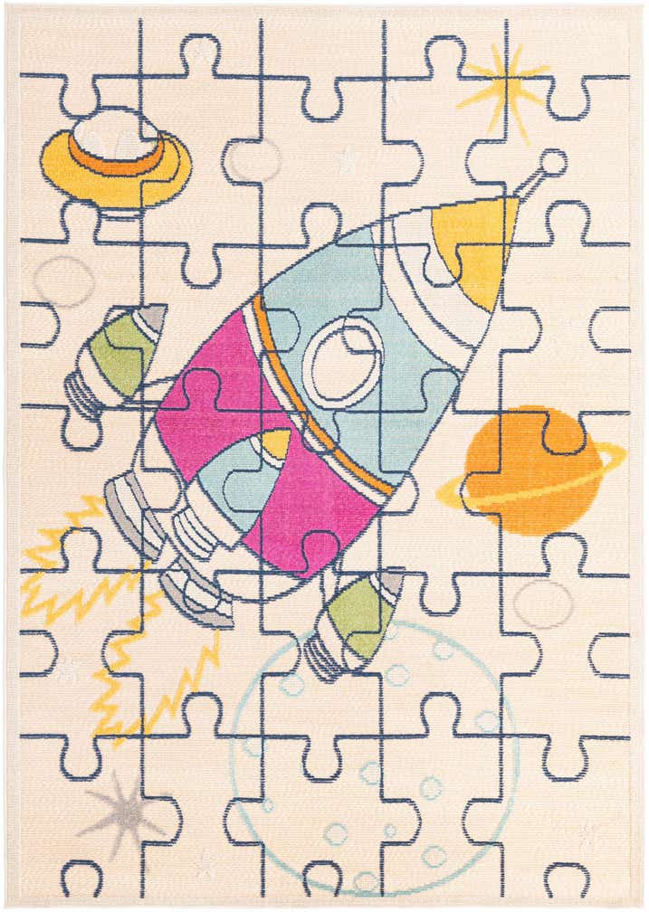 5' 3 x 7' 7 Easy-Clean Indoor / Outdoor Rug