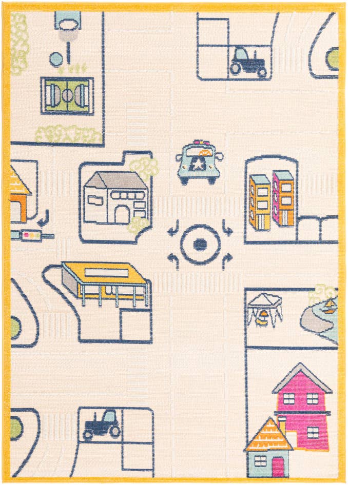 Detail image of 5' 3 x 7' 7 Easy-Clean Indoor / Outdoor Rug