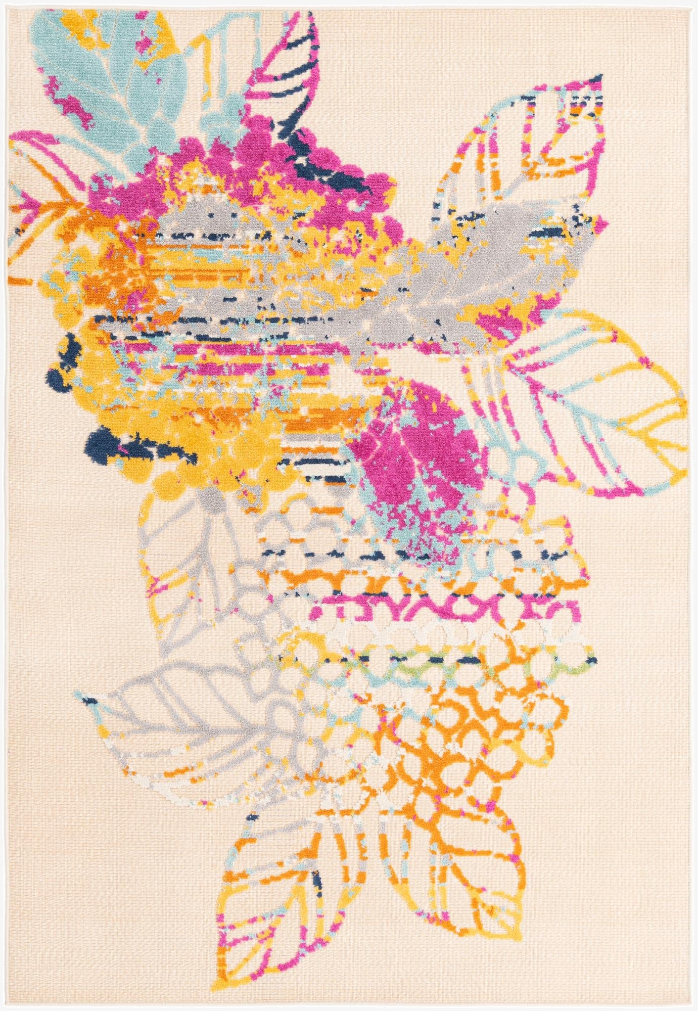 Primary image 5' 3 x 7' 7  Washable  Indoor / Outdoor Rug