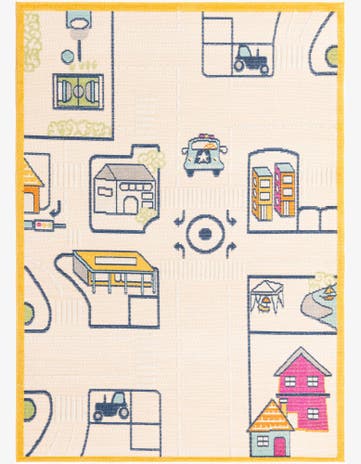 5' 3 x 7' 7 Easy-Clean Indoor / Outdoor Rug