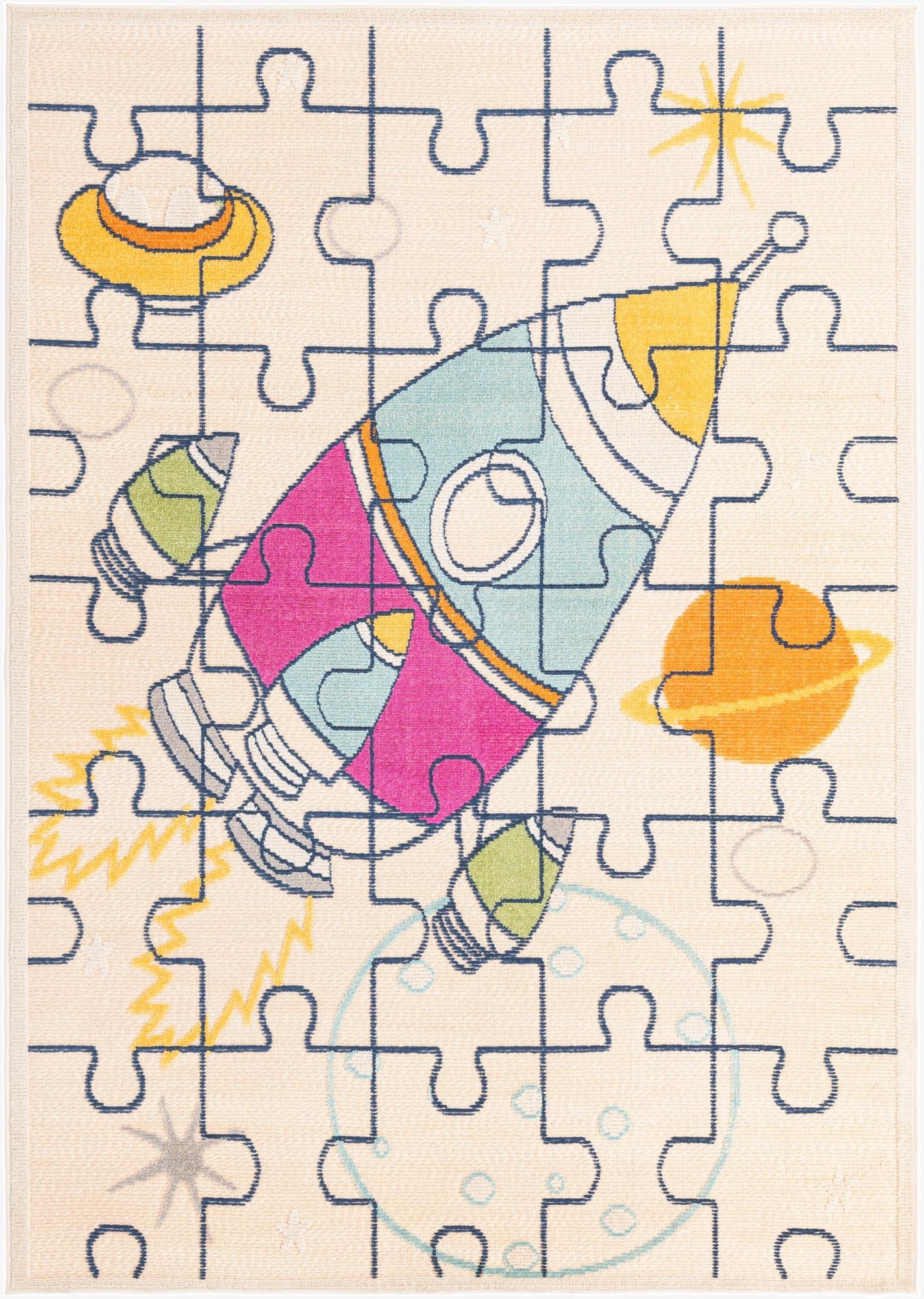 5' 3 x 7' 7  Washable  Indoor / Outdoor Rug