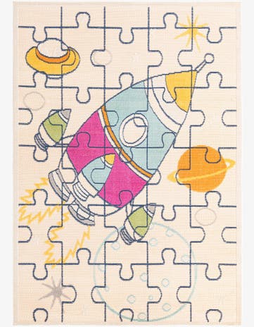 5' 3 x 7' 7 Easy-Clean Indoor / Outdoor Rug