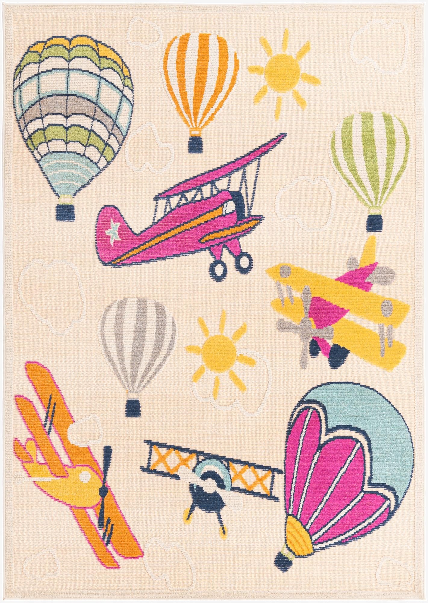 5' 3 x 7' 7  Washable  Indoor / Outdoor Rug