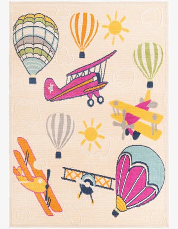 5' 3 x 7' 7 Easy-Clean Indoor / Outdoor Rug