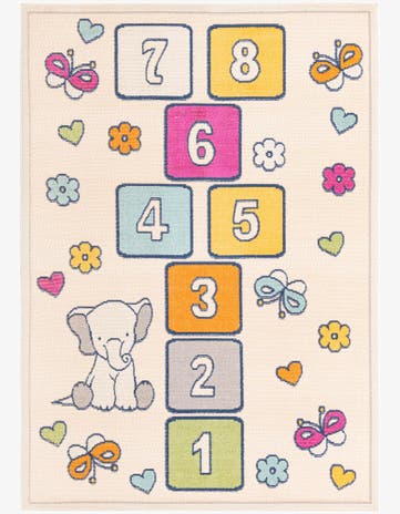 5' 3 x 7' 7 Easy-Clean Indoor / Outdoor Rug