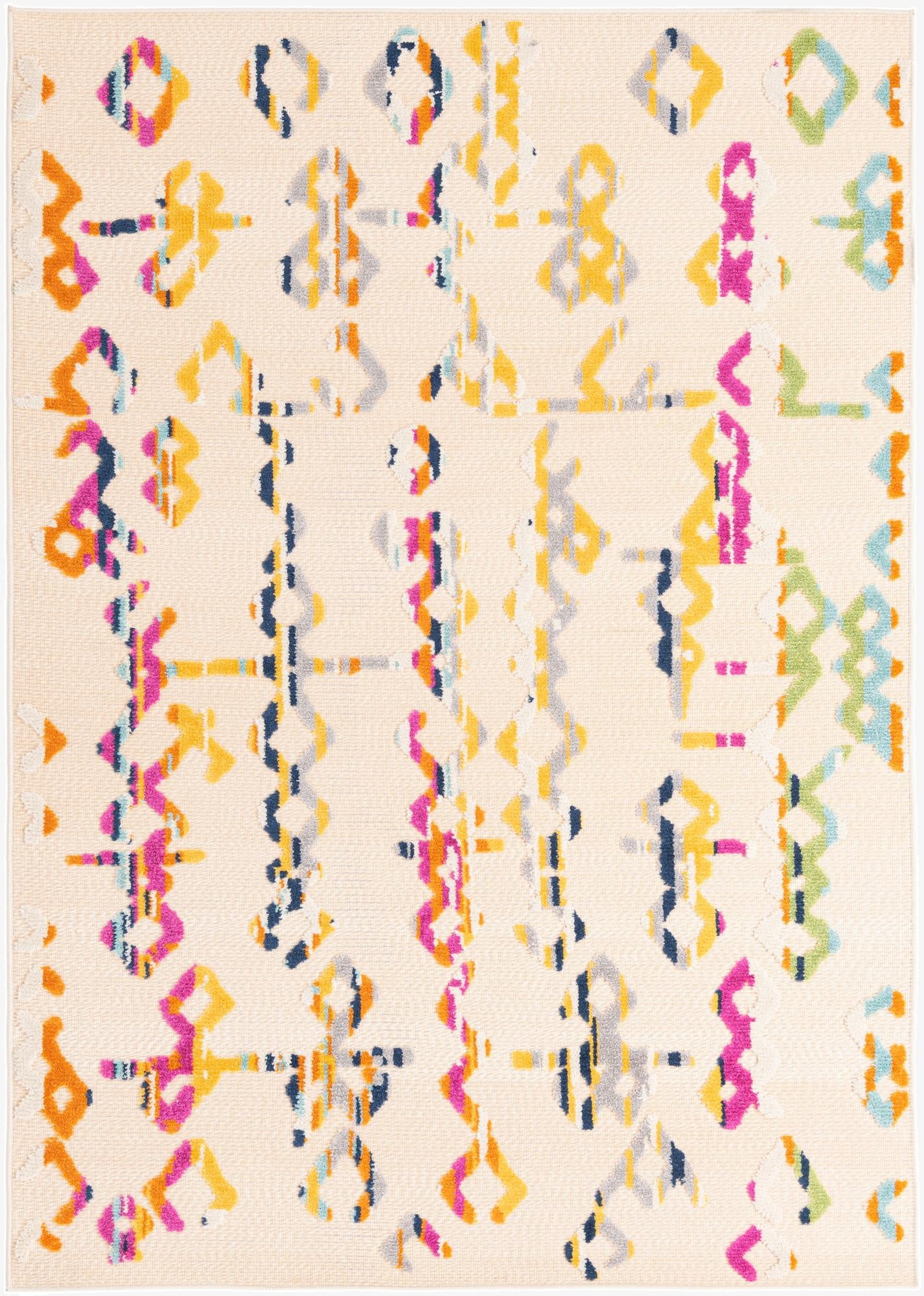 5' 3 x 7' 7  Washable  Indoor / Outdoor Rug