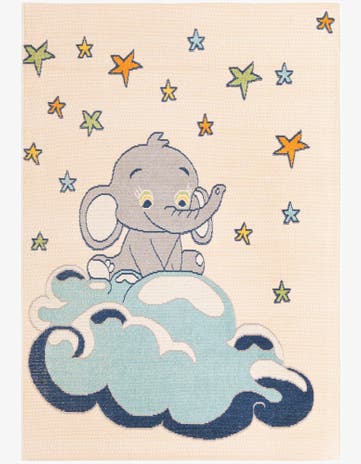 5' 3 x 7' 7 Easy-Clean Indoor / Outdoor Rug