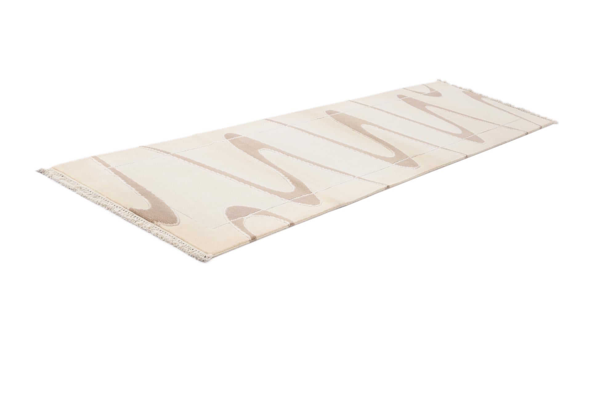 2' 7 x 9' 10 Hand Knotted Darya Wool Runner Rug