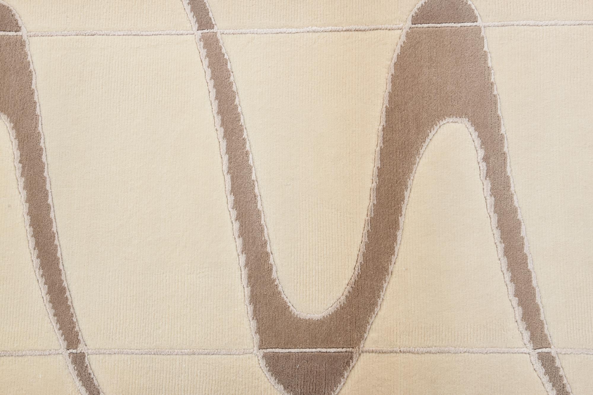 2' 7 x 9' 10 Hand Knotted Darya Wool Runner Rug
