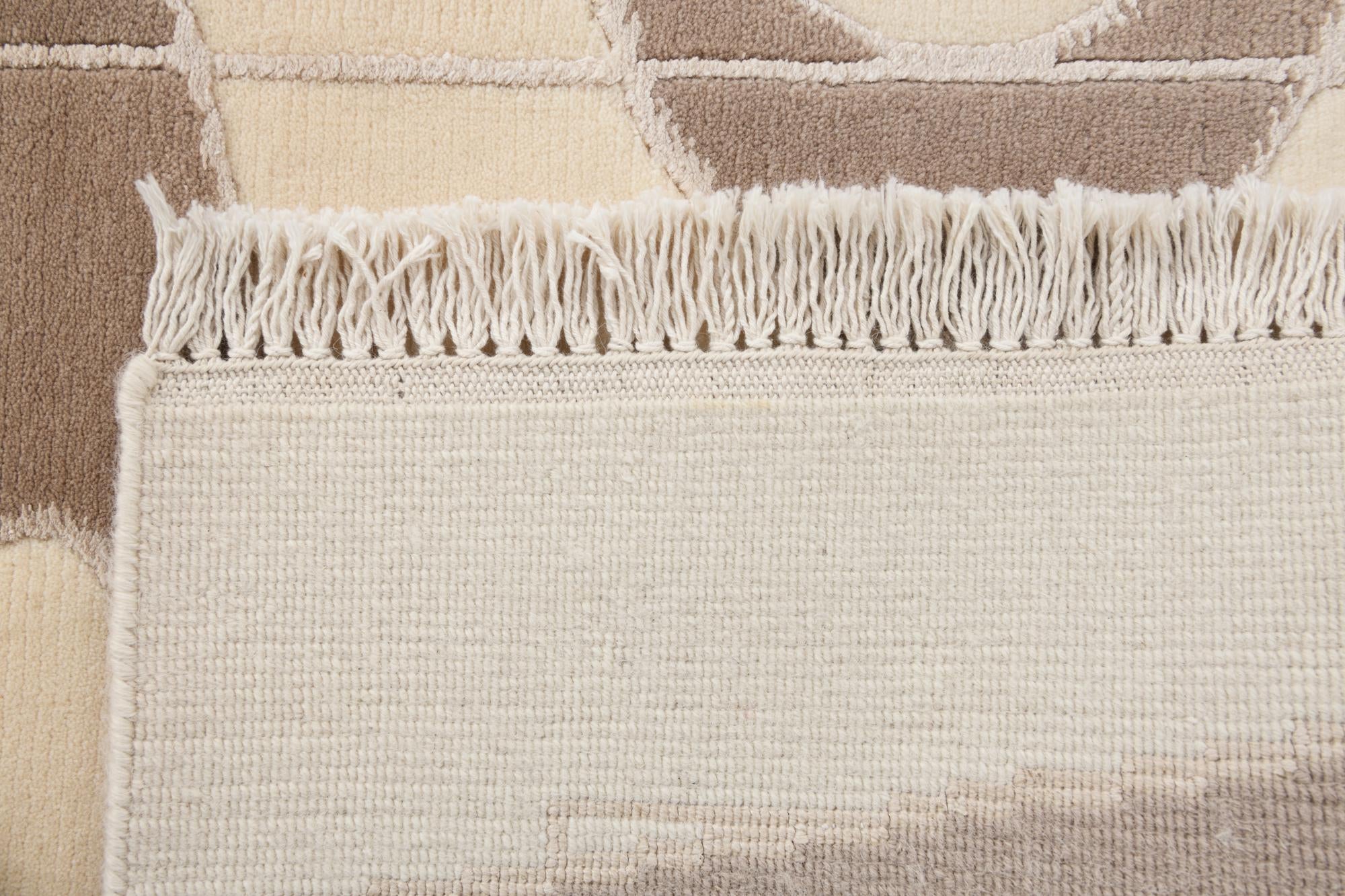 2' 7 x 9' 10 Hand Knotted Darya Wool Runner Rug