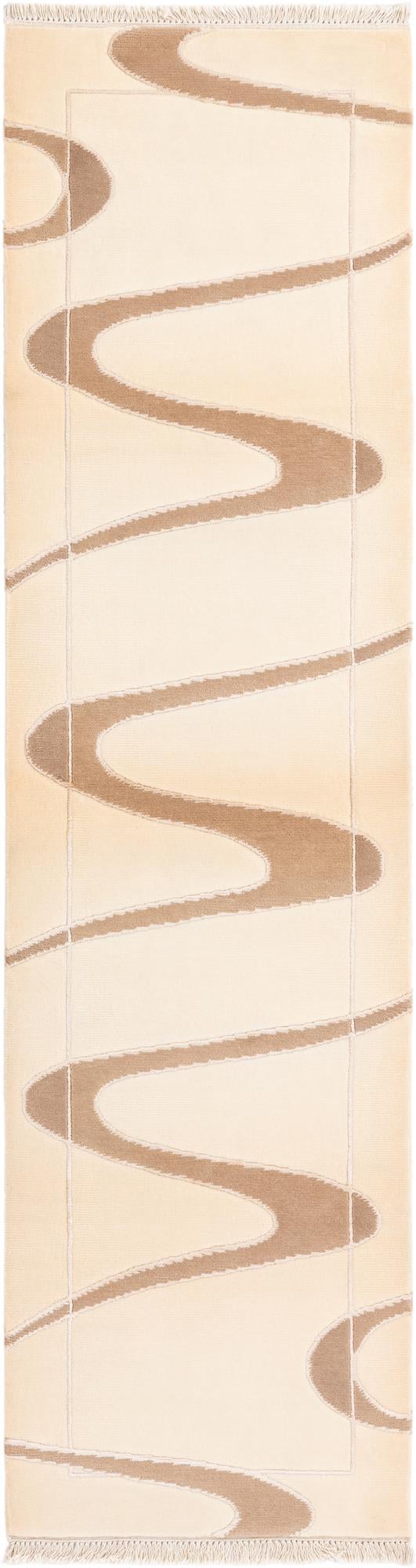2' 7 x 9' 10 Hand Knotted Darya Wool Runner Rug