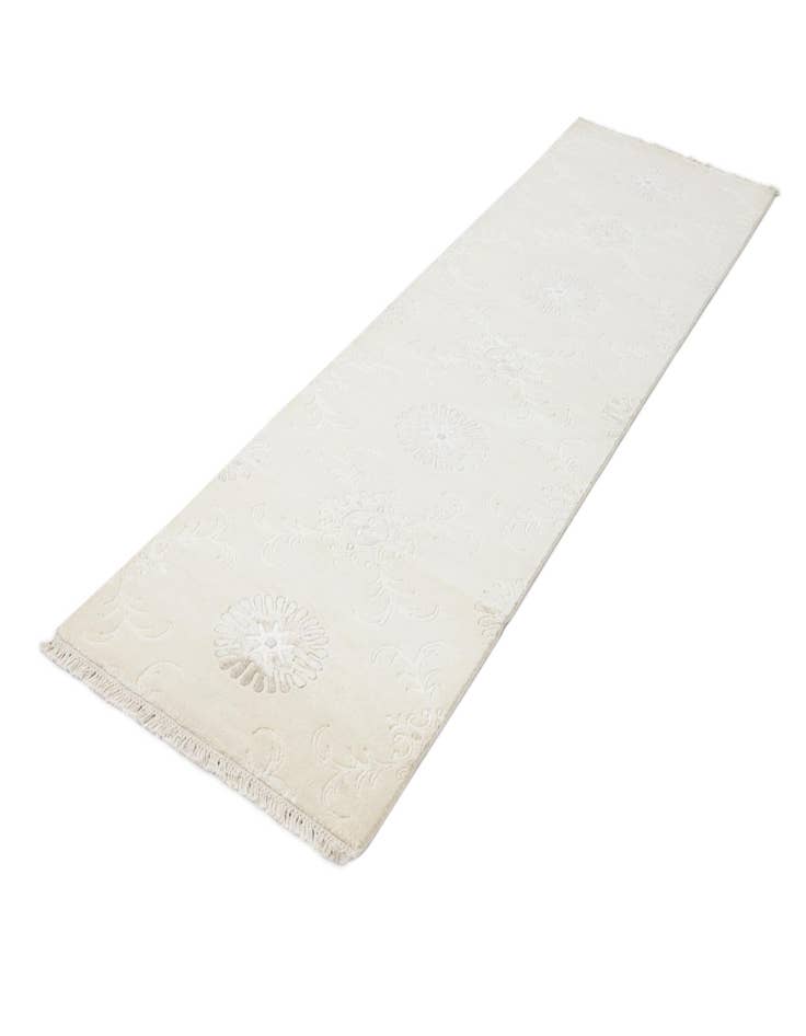 Detail image of 2' 7 x 9' 7 Hand Knotted Darya Wool Runner Rug