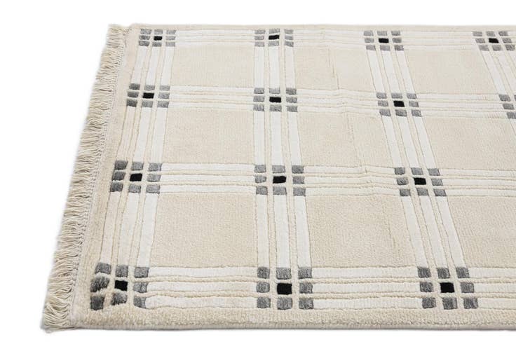 Detail image of 2' 7 x 12' 11 Hand Knotted Darya Wool Runner Rug