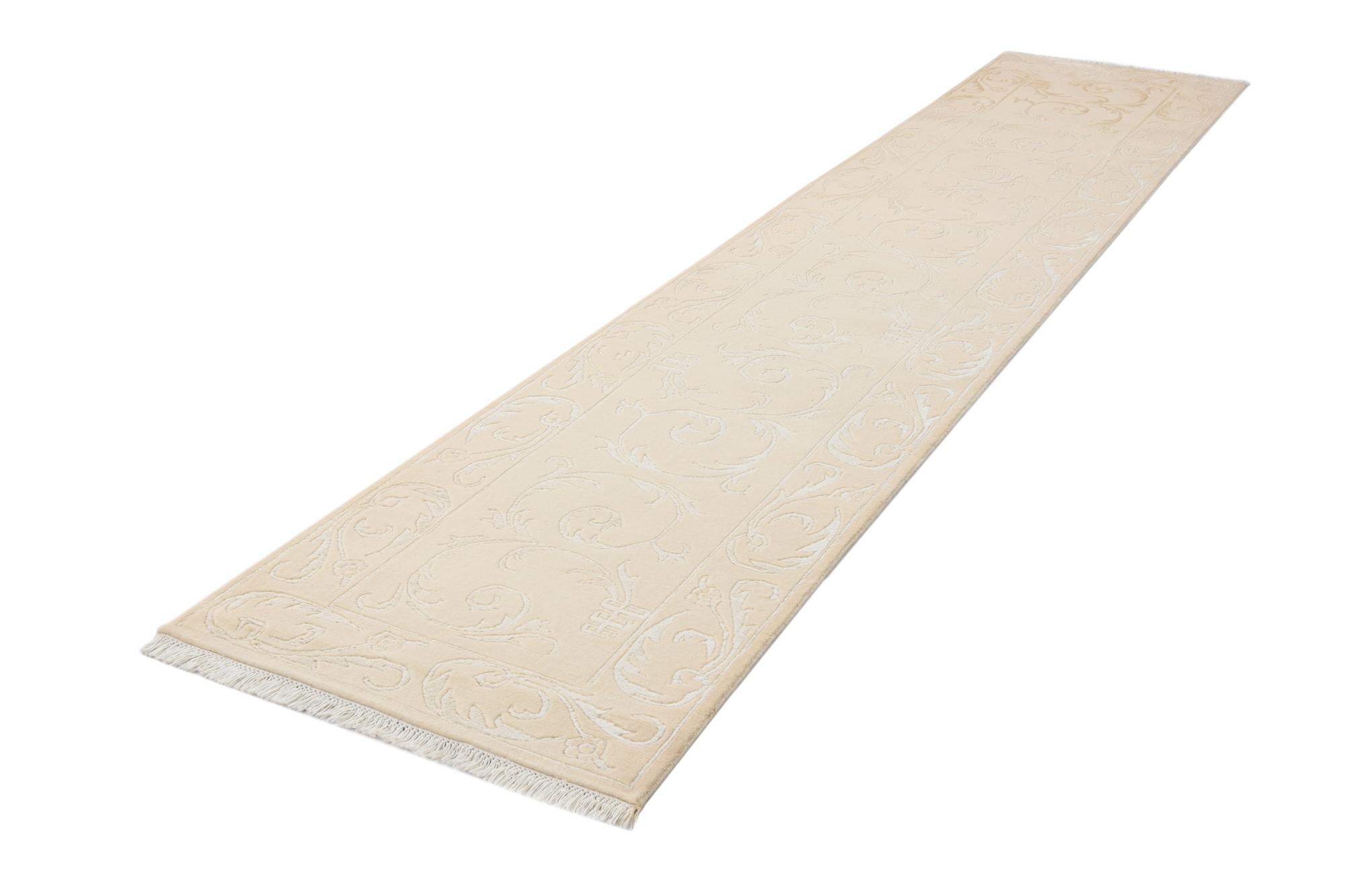 2' 7 x 13' 1 Hand Knotted Darya Wool Runner Rug