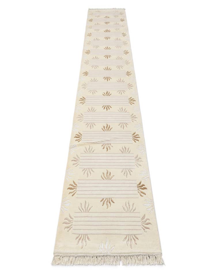 Detail image of 2' 9 x 12' 10  Hand Knotted Darya Wool Runner Rug