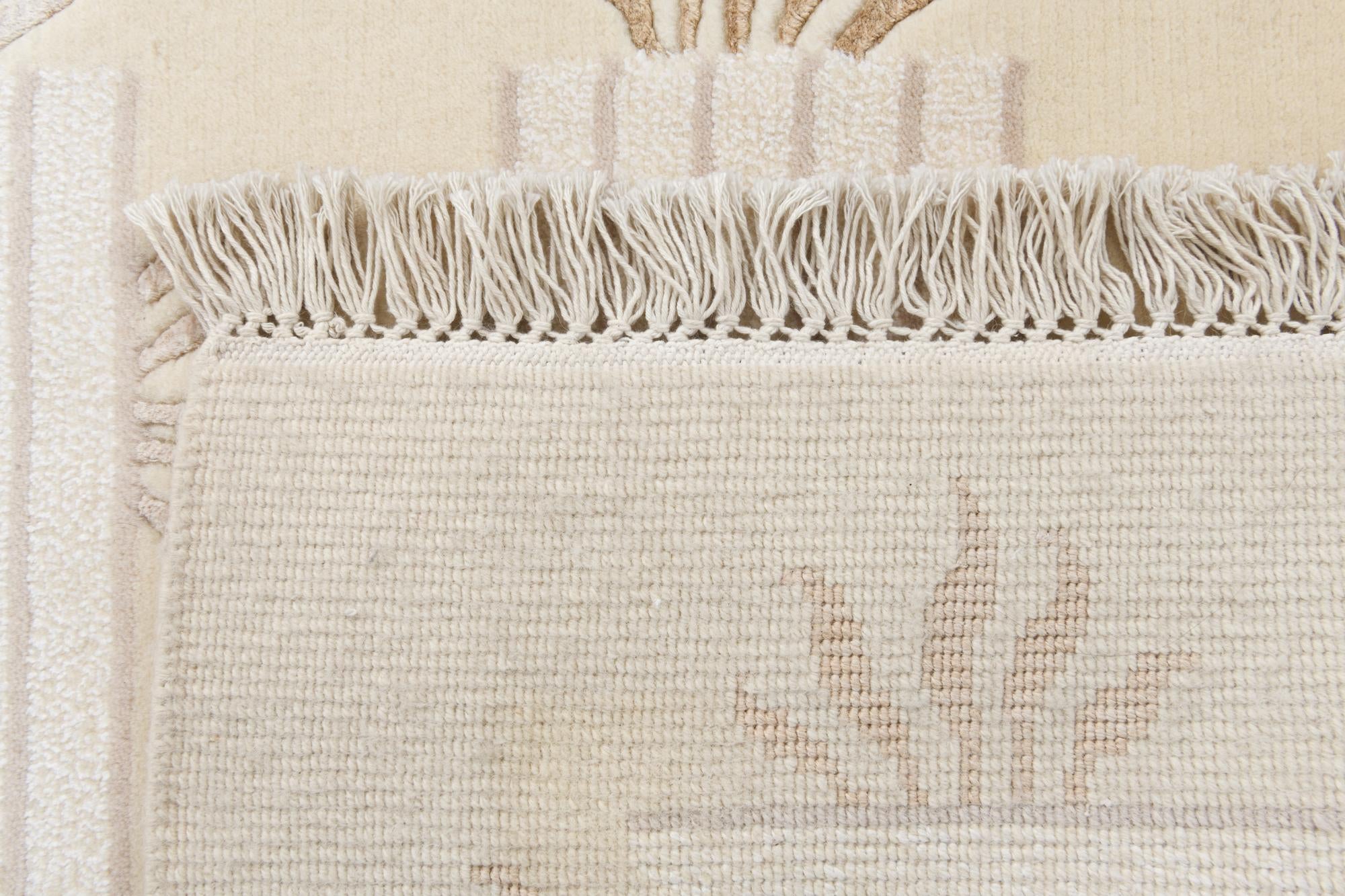 2' 9 x 12' 10 Hand Knotted Darya Wool Runner Rug