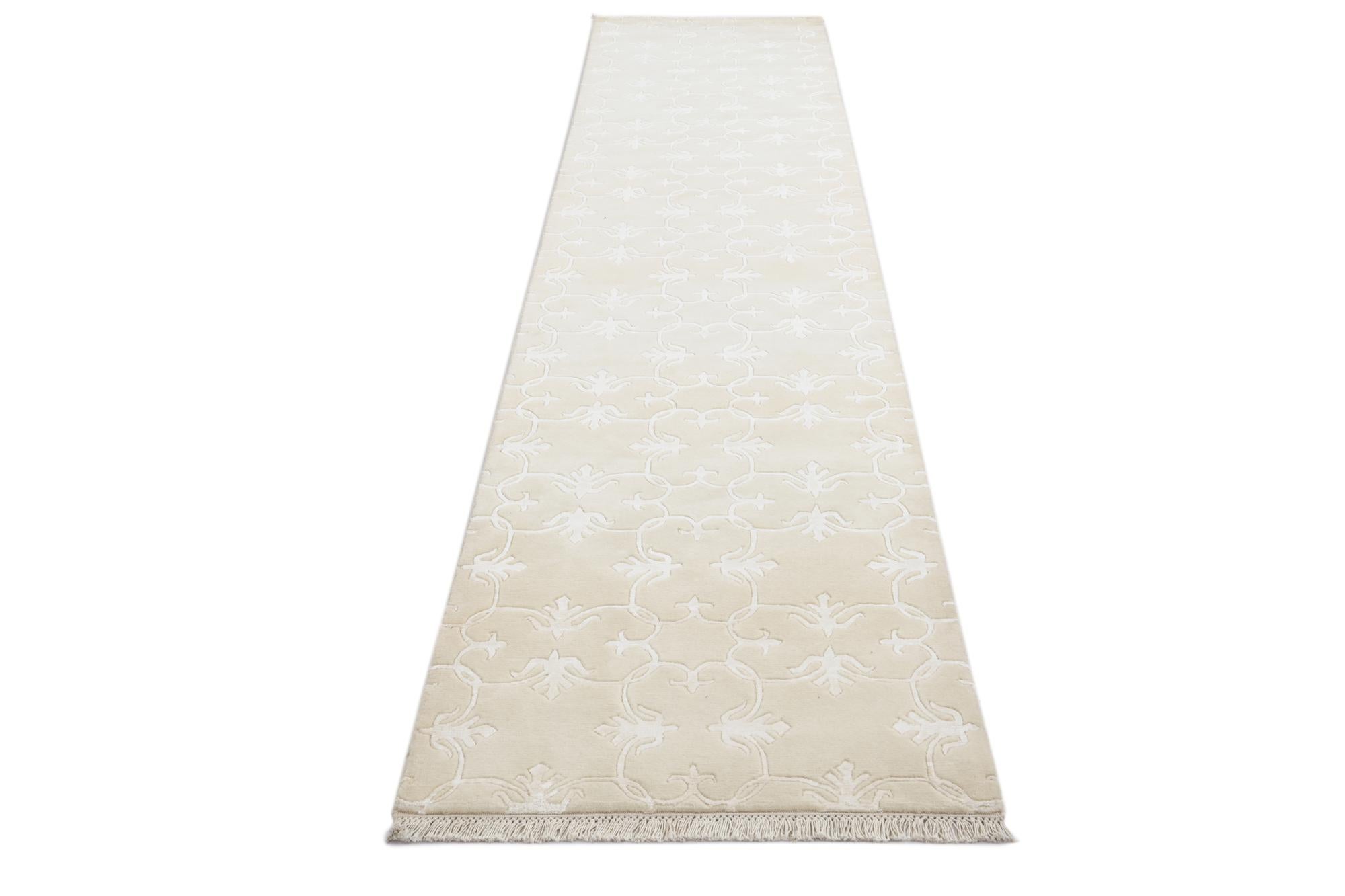 2' 7 x 13' 3 Hand Knotted Darya Wool Runner Rug