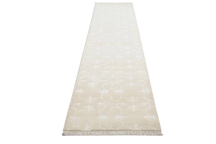 Detail image of 2' 7 x 13' 3 Hand Knotted Darya Wool Runner Rug