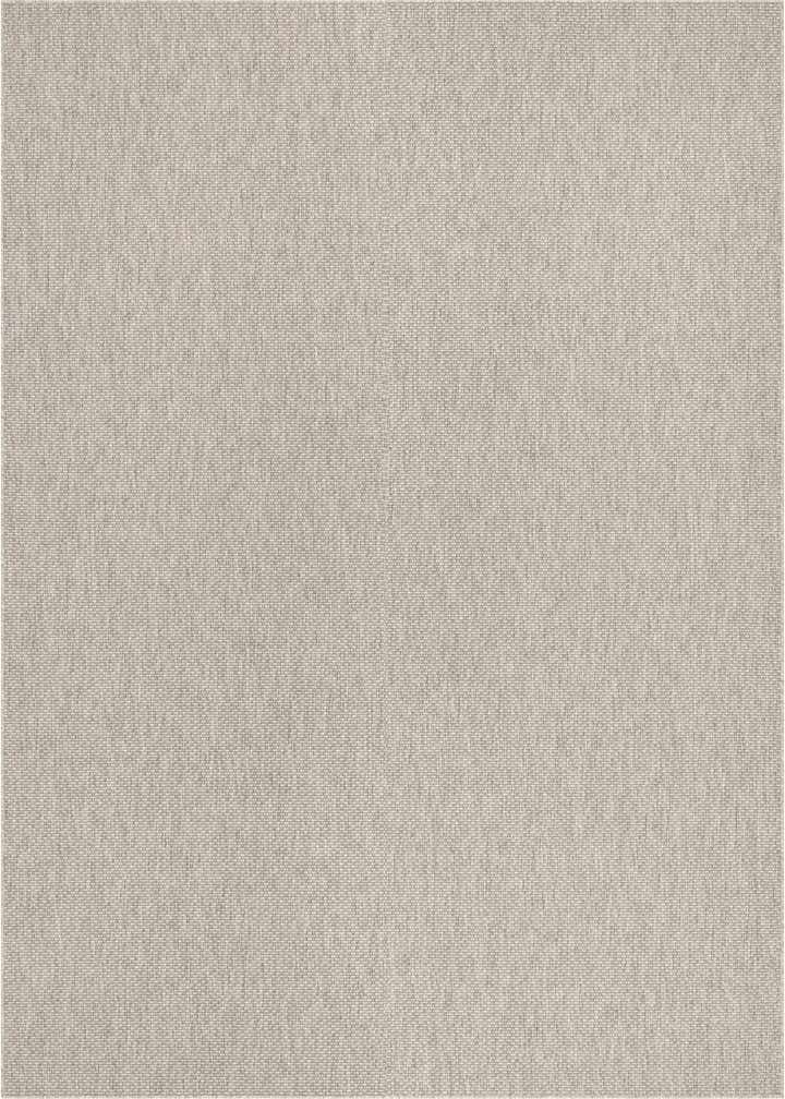 Light Gray 10' x 13' Outdoor Solid Indoor / Outdoor Rug