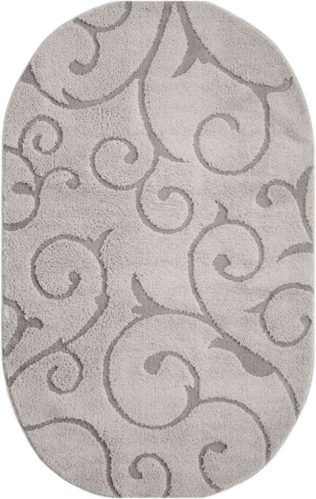 5' x 8' Botanical Shag Oval Rug