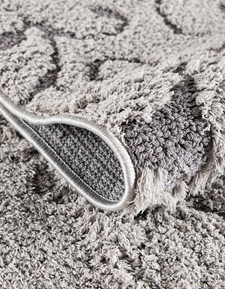 Detail image of 2' 7 x 10' Floral Shag Runner Rug