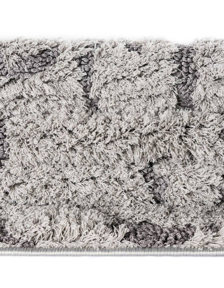 Detail image of 2' 7 x 10' Floral Shag Runner Rug
