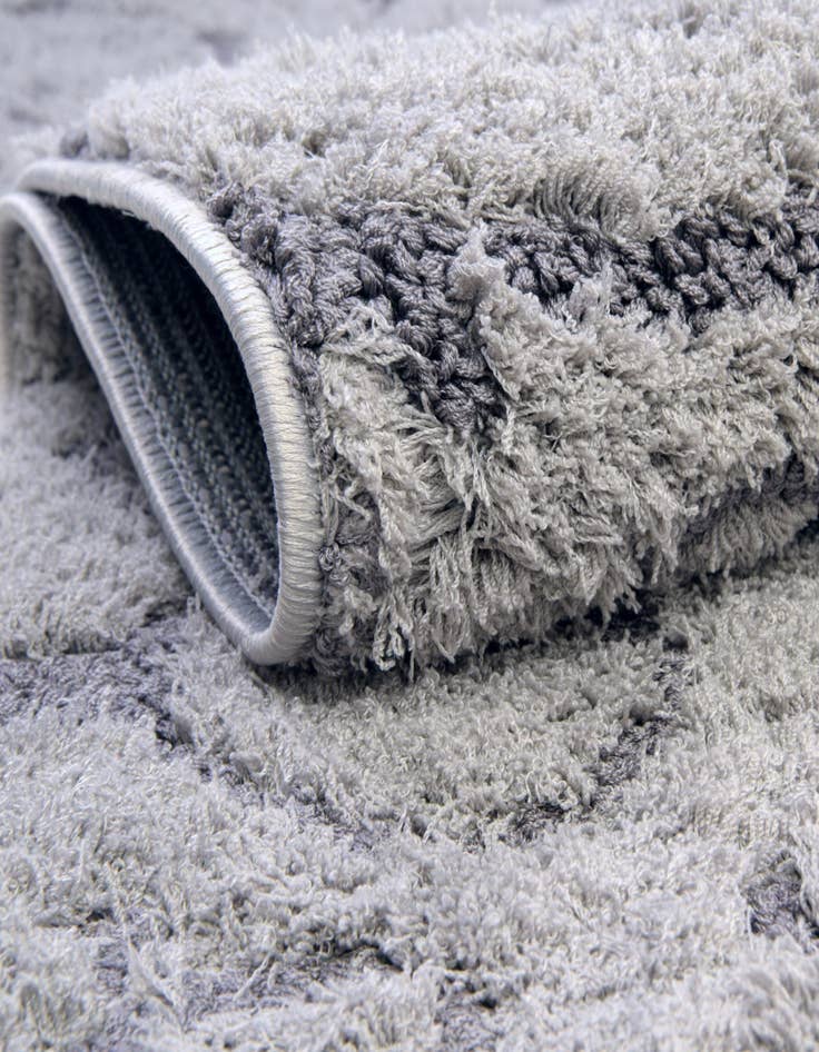 Detail image of 2' 7 x 10' Floral Shag Runner Rug