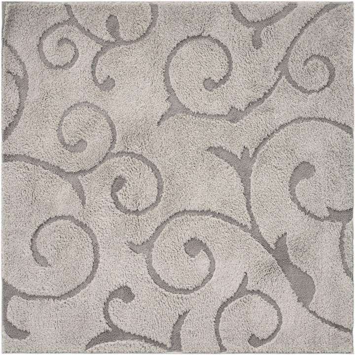 5' x 5' Botanical Shag Square Rug