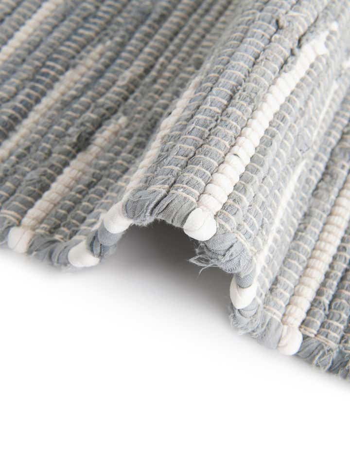 2' 2 x 3' 7 Hand Woven Chindi Cotton Hearth Rug