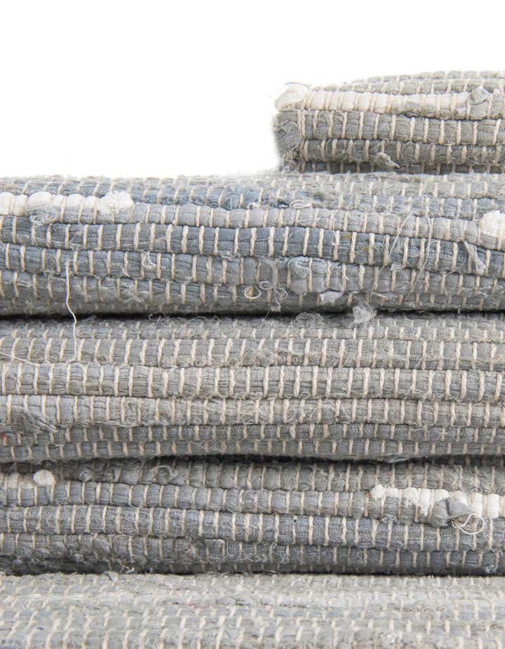 2' 2 x 3' 7 Hand Woven Chindi Cotton Hearth Rug