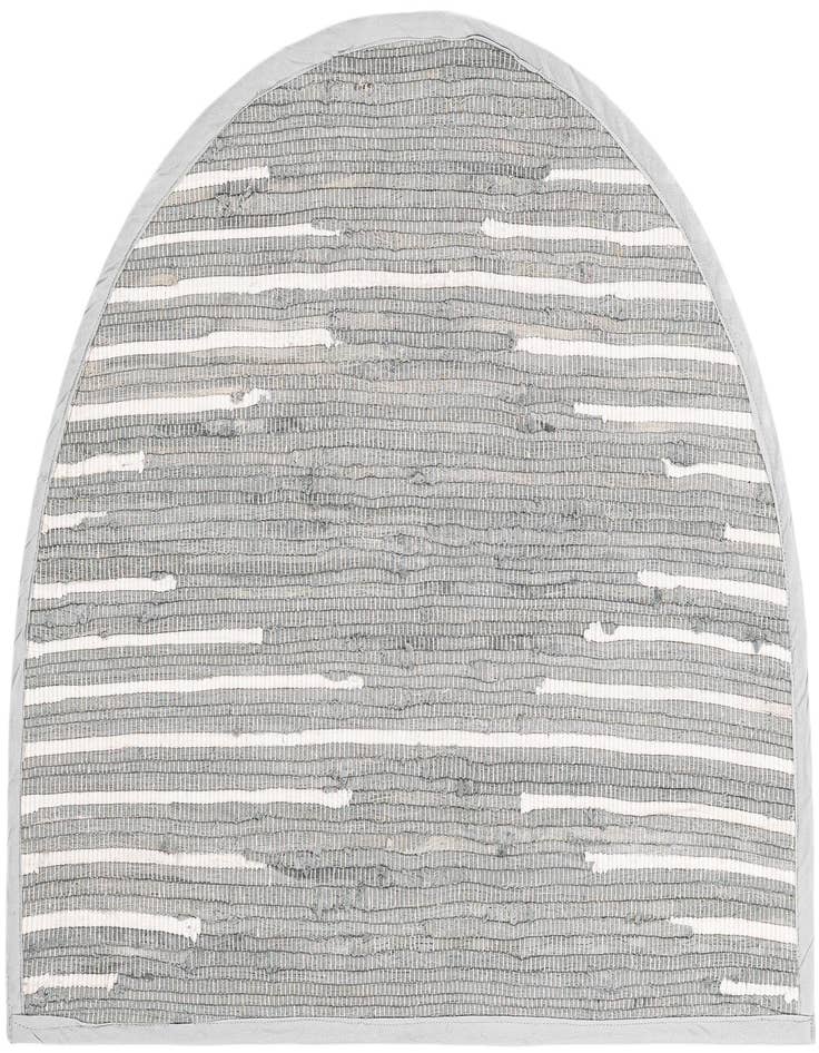 Detail image of 2' 2 x 3' 7 Hand Woven Chindi Cotton Hearth Rug