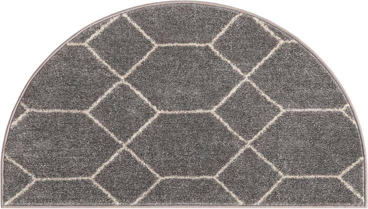 Detail image of 2' 2 x 3' 7 Lattice Frieze Hearth Rug
