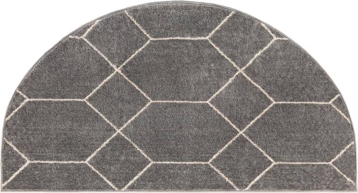 Detail image of 3' x 6' Lattice Frieze Hearth Rug