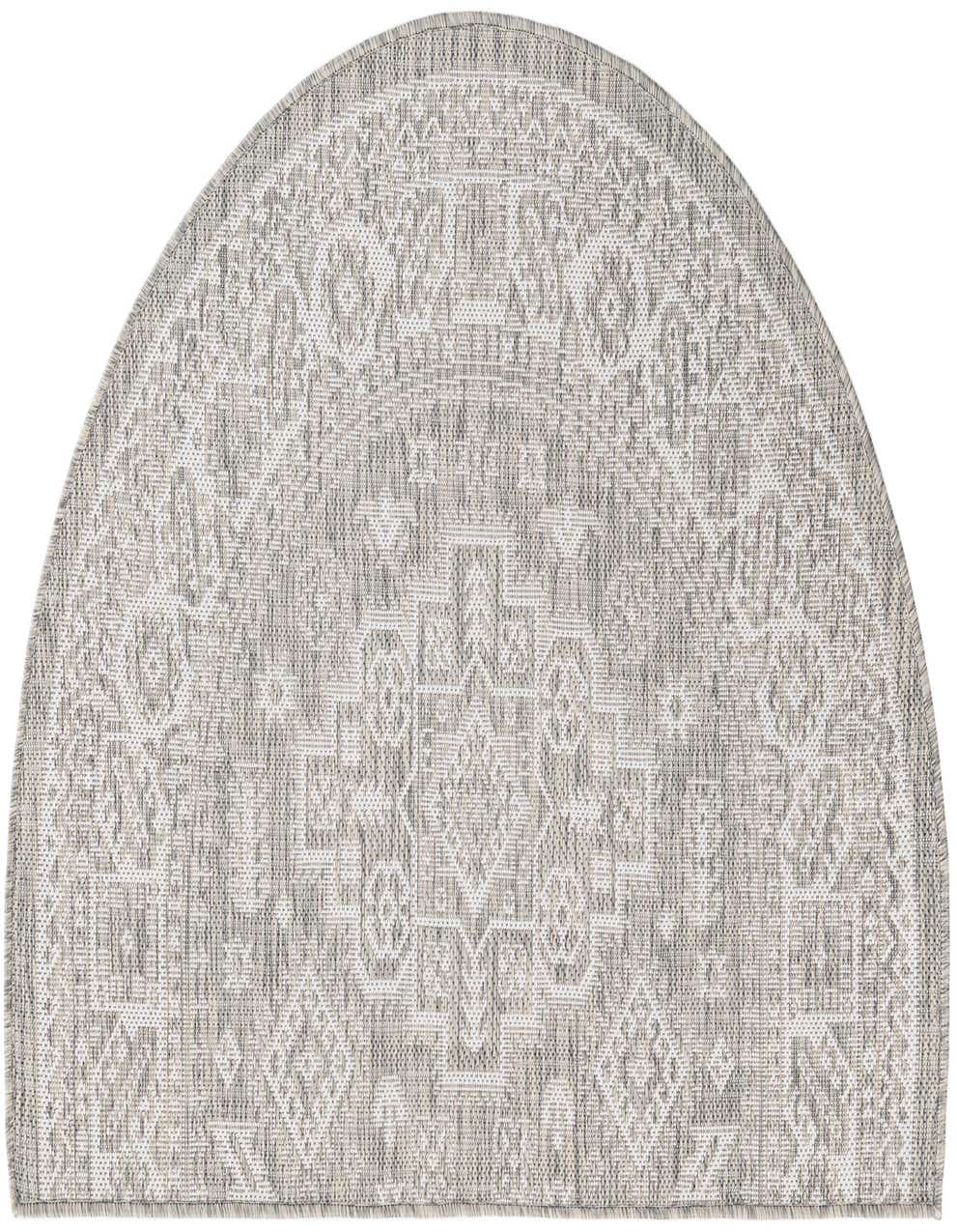 2' 7 x 4' Easy-Clean Aztec Indoor / Outdoor Hearth Rug