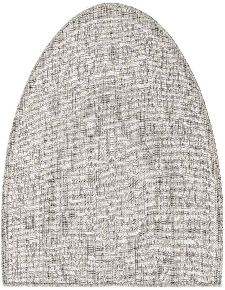 Detail image of 2' 7 x 4' Easy-Clean Aztec Indoor / Outdoor Hearth Rug