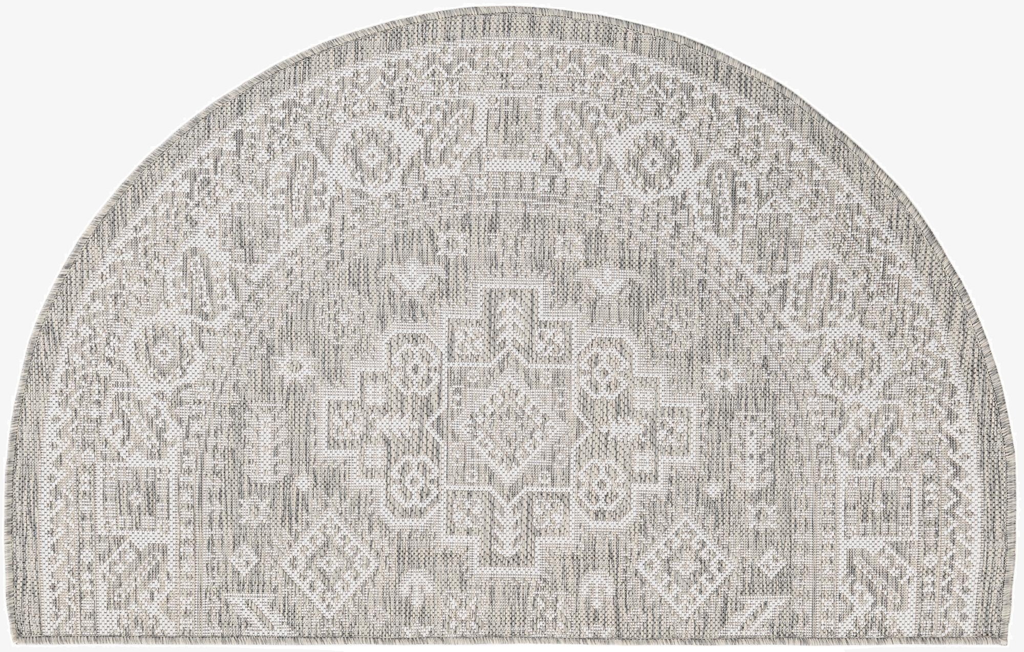 2' 7 x 4'  Washable Aztec Indoor / Outdoor Hearth Rug