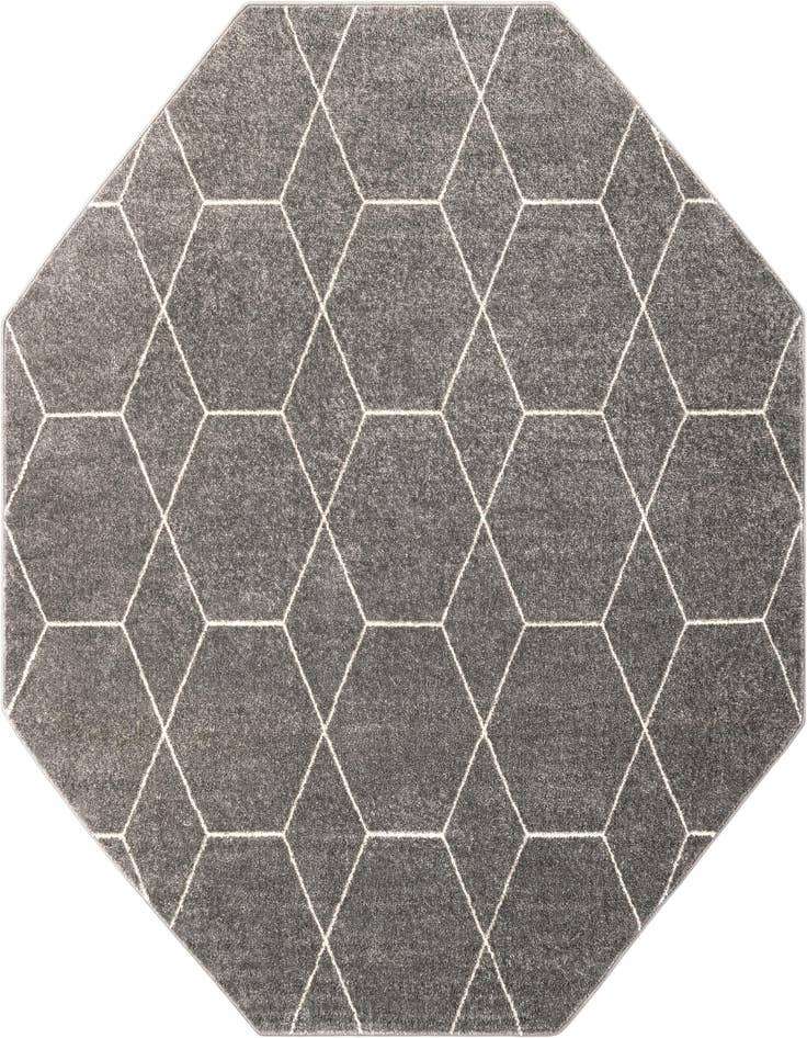 Detail image of 7' 10 x 7' 10 Lattice Frieze Octagon Rug