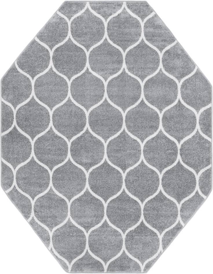 Detail image of 7' 10 x 7' 10 Lattice Frieze Octagon Rug