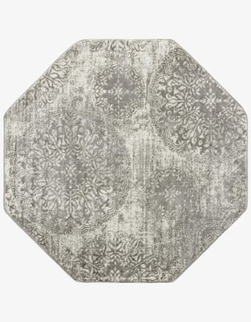 Light Gray Monte Carlo Octagon Rug