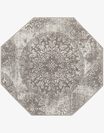 Light Gray Monte Carlo Octagon Rug