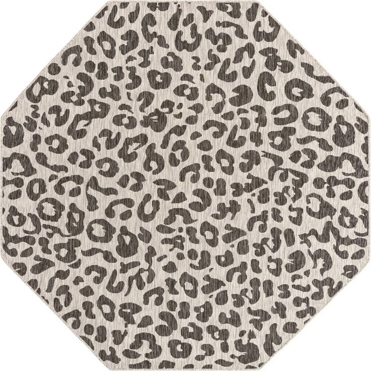 Detail image of 7' 10 x 7' 10 Easy-Clean Safari Indoor / Outdoor Octagon Rug