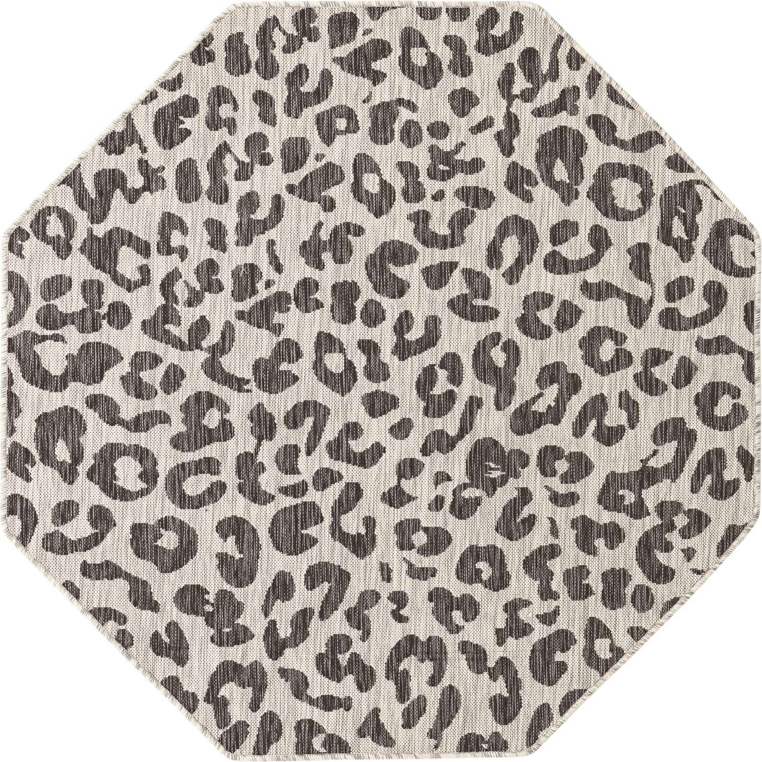 5' 3 x 5' 3 Easy-Clean Safari Indoor / Outdoor Octagon Rug