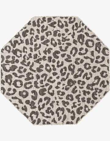 5' 3 x 5' 3 Easy-Clean Safari Indoor / Outdoor Octagon Rug