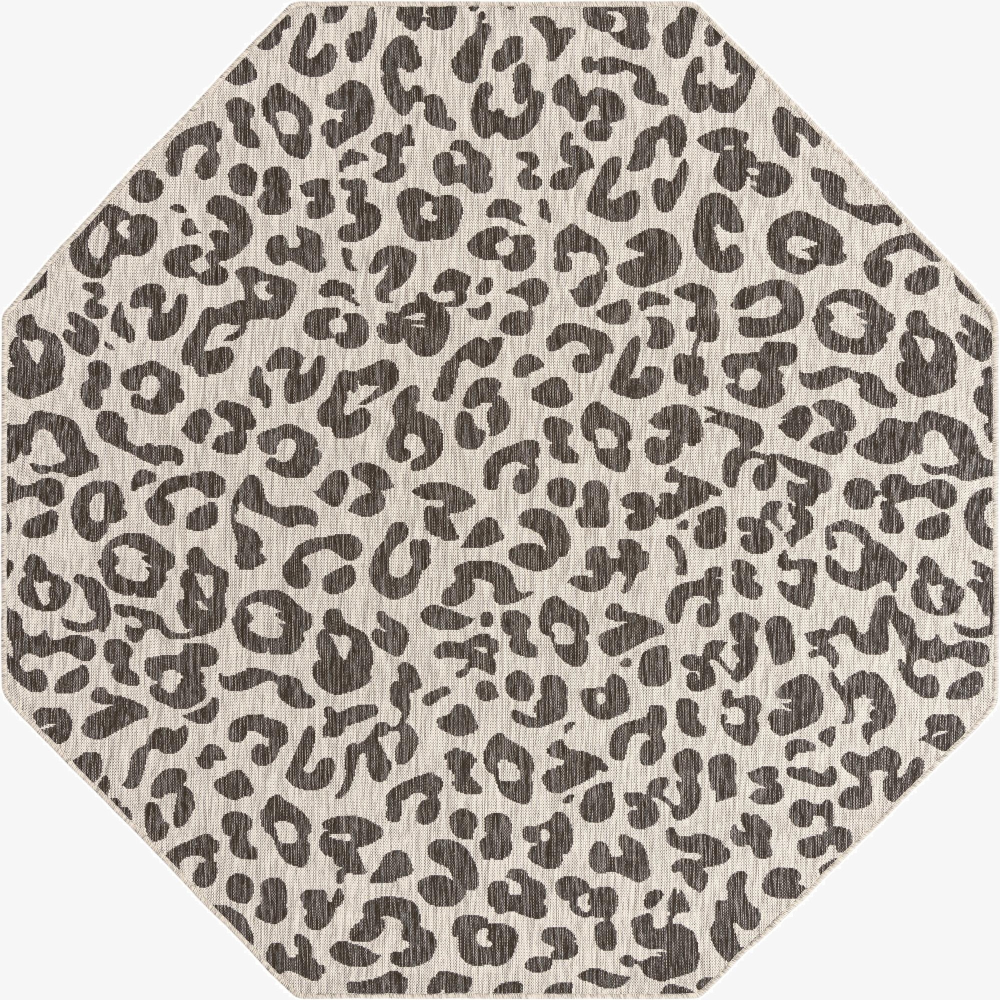 7' 10 x 7' 10  Washable Safari Indoor / Outdoor Octagon Rug