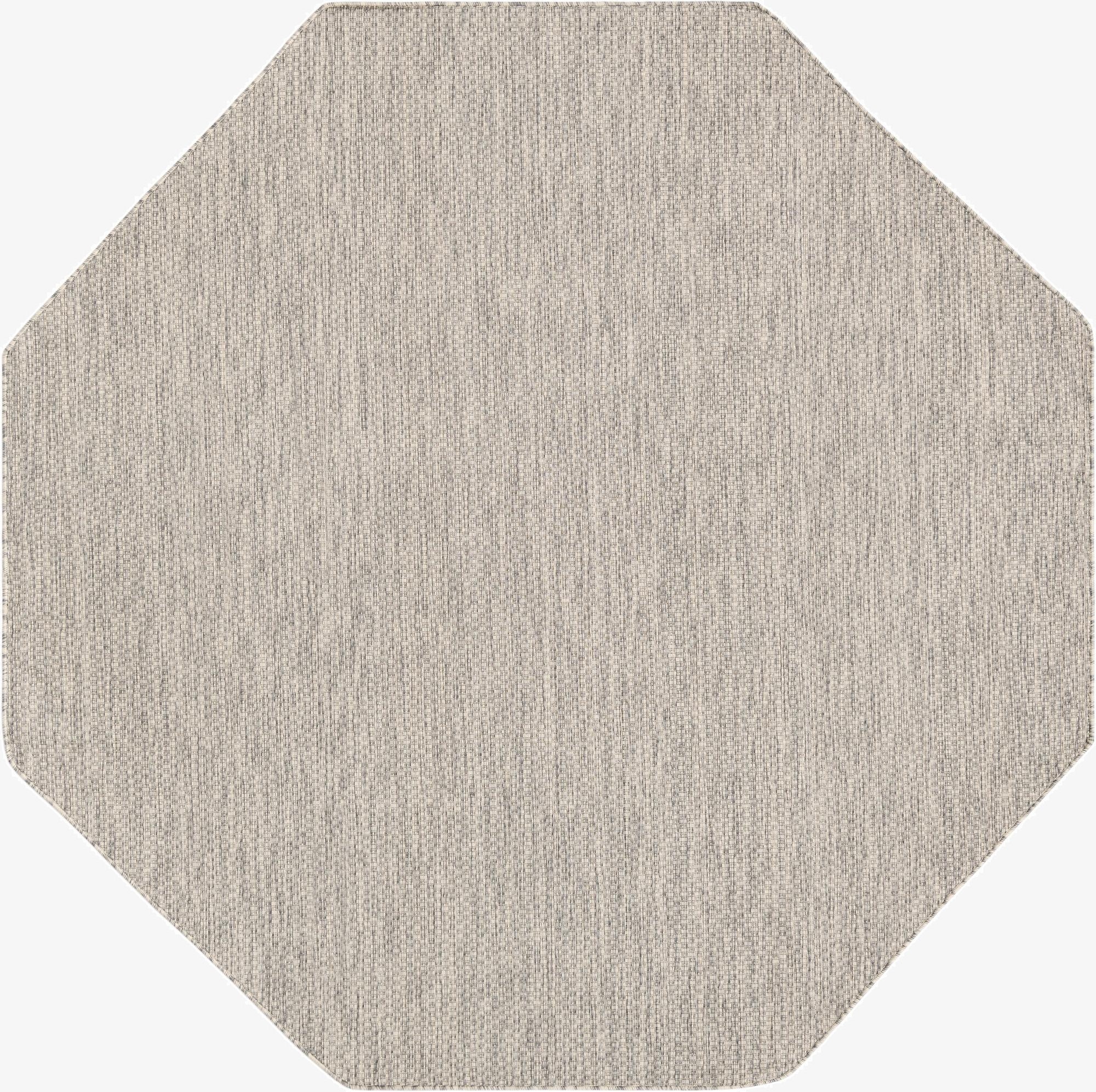 Primary image 7' 10 x 7' 10  Washable Solid Indoor / Outdoor Octagon Rug