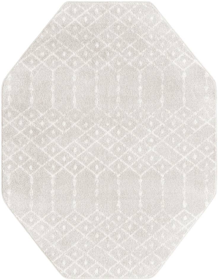 Detail image of 5' 3 x 5' 3 Paxon Trellis Octagon Rug